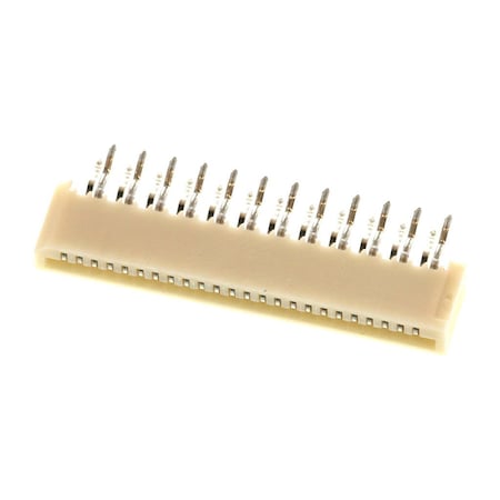 Molex Ffc/Fpc Connector, 24 Contact(S), 1 Row(S), Female, Straight, 0.039 Inch Pitch, Solder Terminal, 528062410